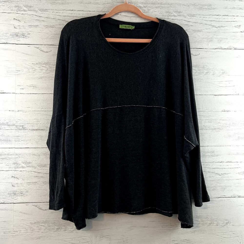 For Her Paris Knit Oversized Dolman Sweater One Size